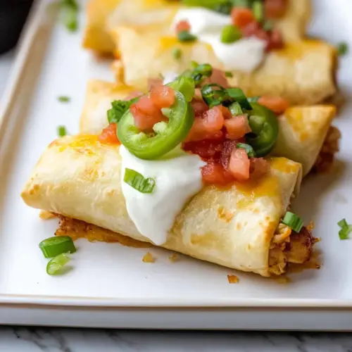 Baked Chicken Chimichangas