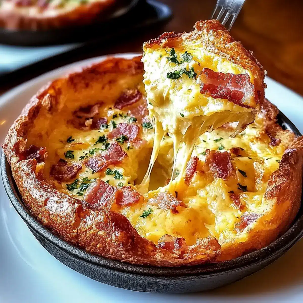 Cheddar & Bacon Dutch Baby