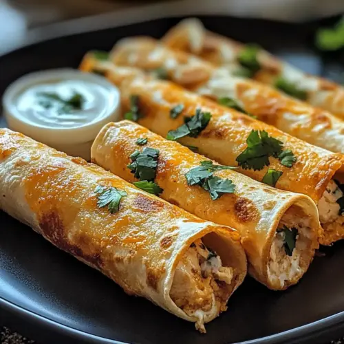 Crispy Chicken Taquitos
