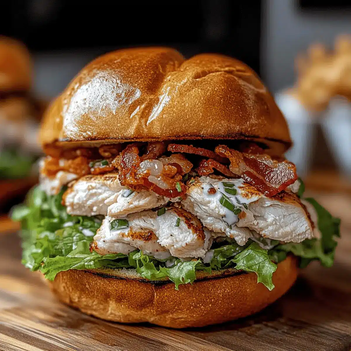 Chopped Chicken Bacon Ranch Sandwich Recipe