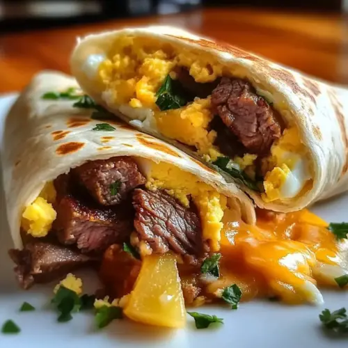 Steak and Egg Breakfast Burrito