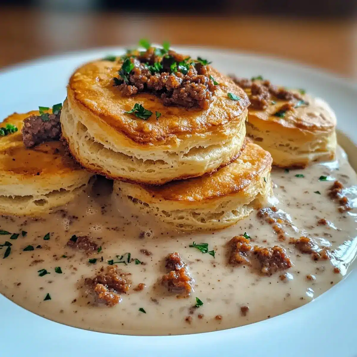 Savory Chorizo-Infused Biscuits & Gravy