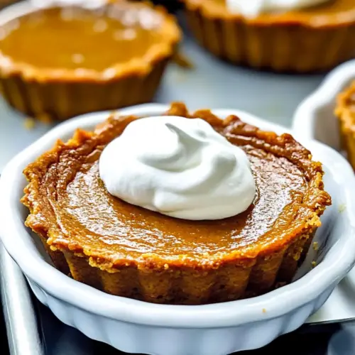 mini Keto Crustless Pumpkin Pie