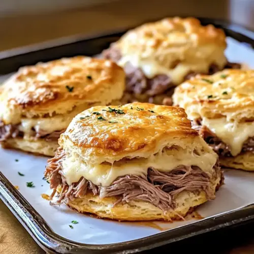Baked French Dip Biscuits Recipe