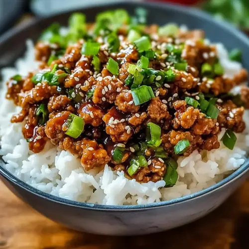 Honey Garlic Ground Turkey Recipe