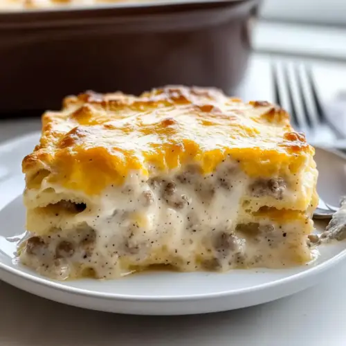 Biscuits and Gravy Casserole