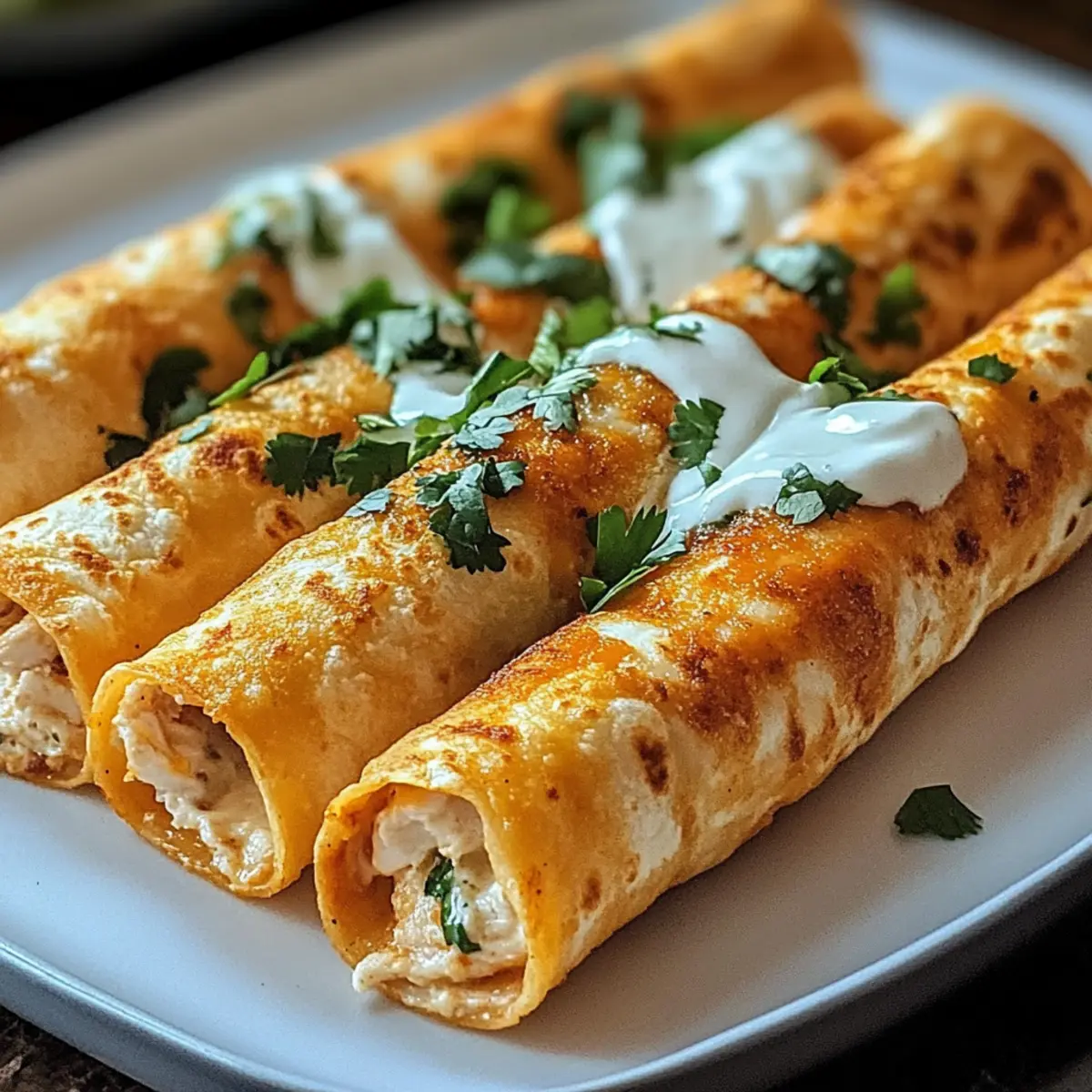 Crispy Chicken Taquitos