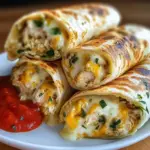 Cheesy Garlic Chicken Wraps