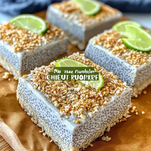 Chia Pudding Bars with Zesty Coconut Lime