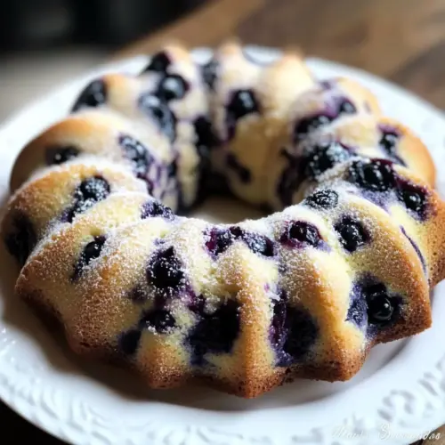 Blueberry Breakfast Bundt Cake