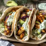 Chicken Pitas with Herby Ranch