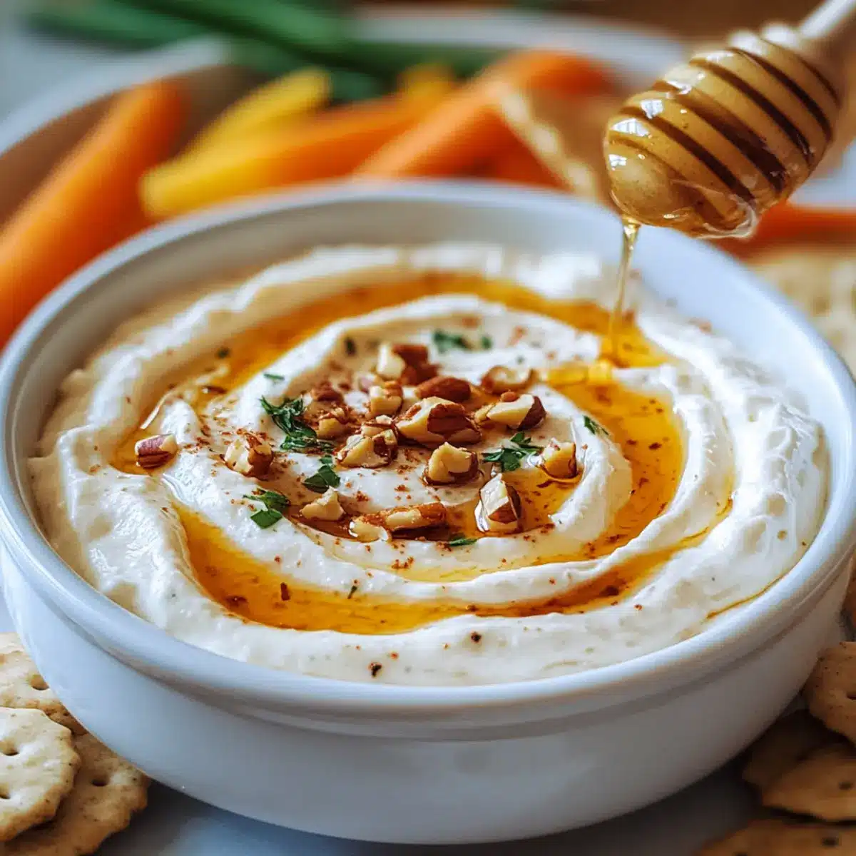 Hot Honey Cream Cheese Dip