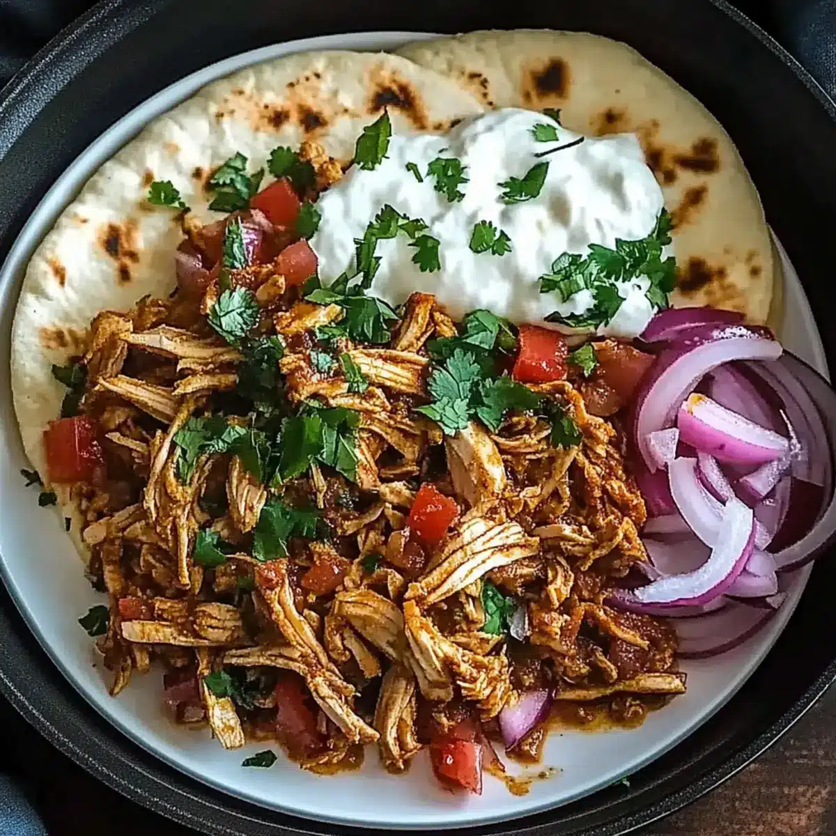 Slow Cooker Chicken Shawarma