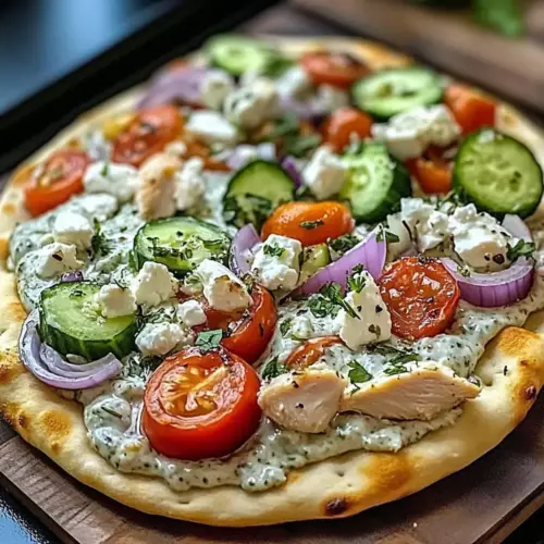 Tzatziki Chicken Pizza