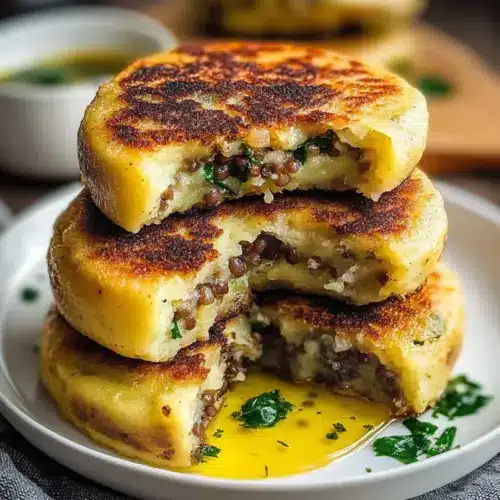 Vegan Stuffed Potato Cakes Recipe