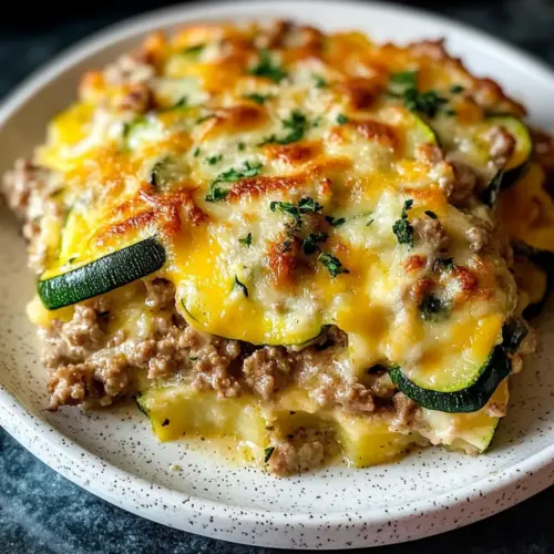 Ground Turkey Zucchini Casserole