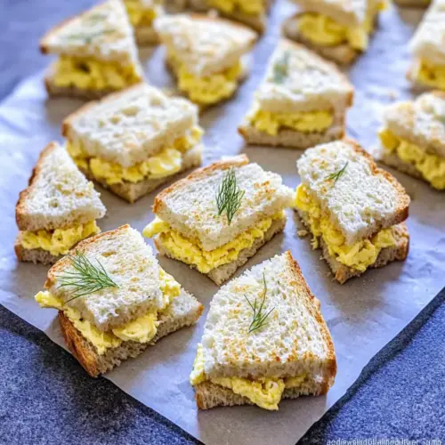 Mini Egg Salad Sandwiches