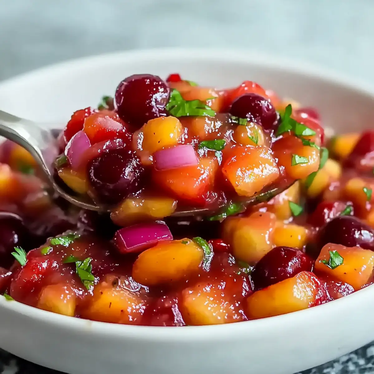 Peach Cherry Salsa
