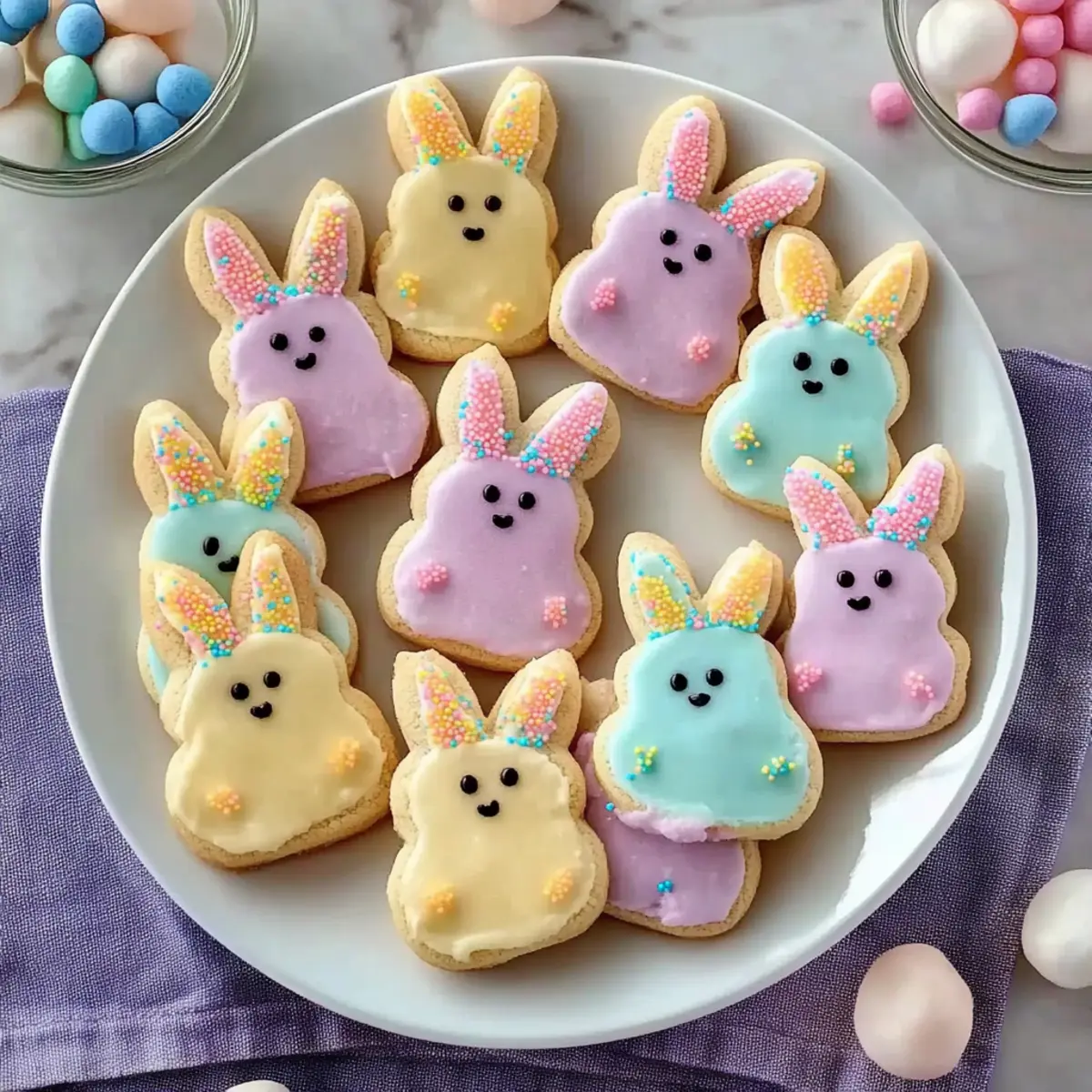 Soft Buttercream Bunny Cookies