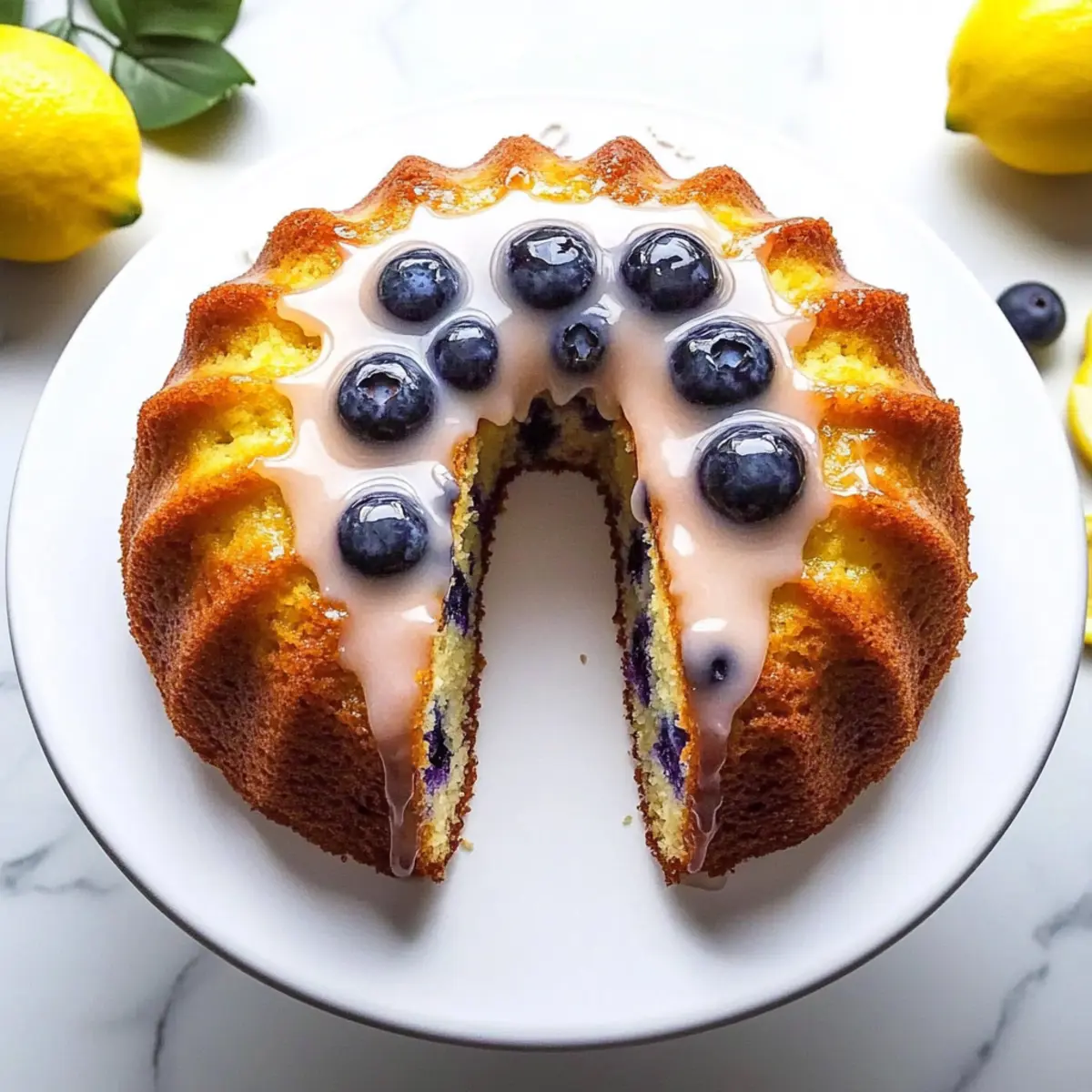 Lemon Blueberry Bundt Cake