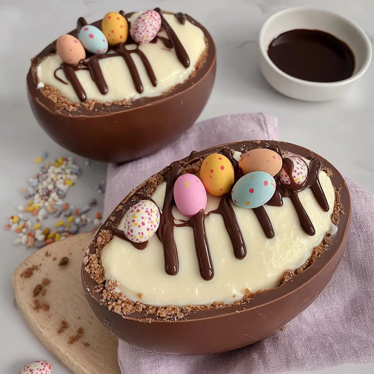 Easter Egg Cheesecake
