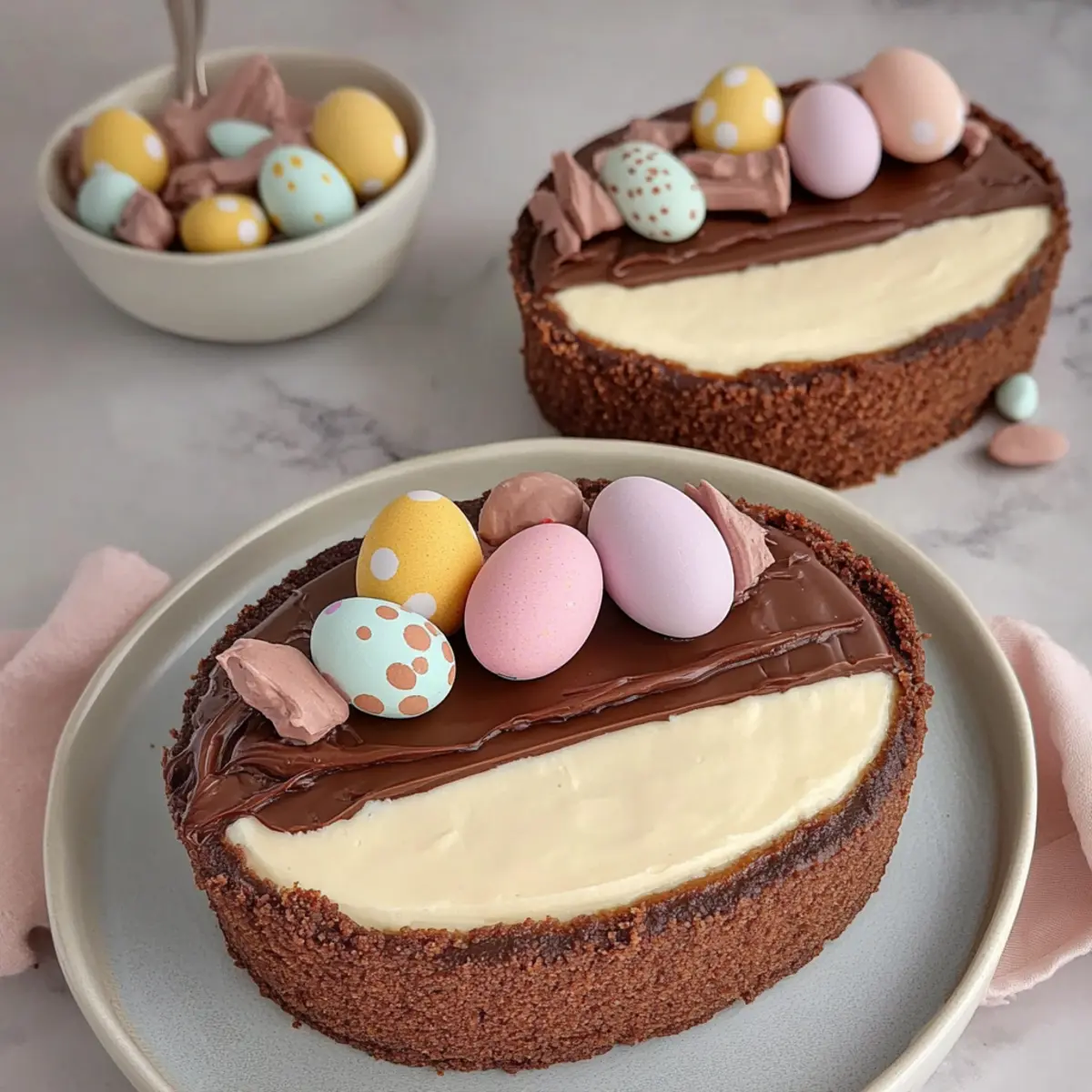 Easter Egg Cheesecake