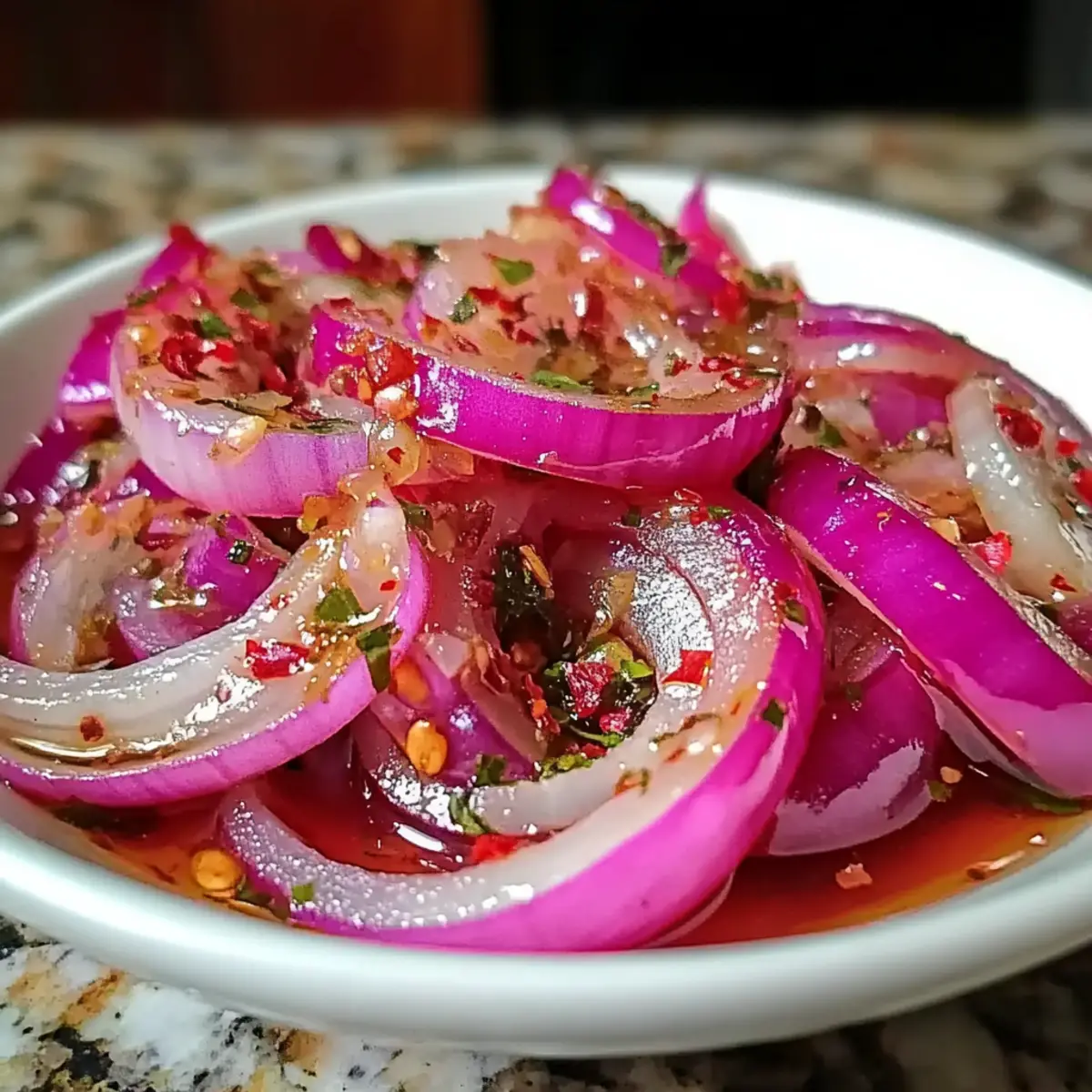 Hot Honey Pickled Red Onions