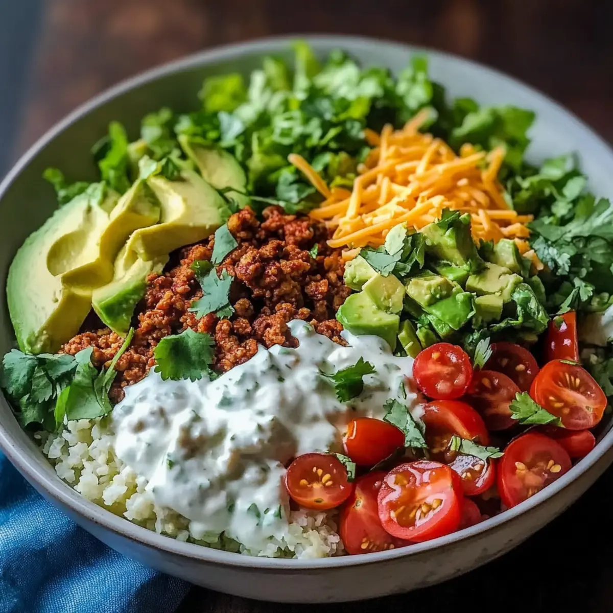 Easy Low Carb Burrito Bowl