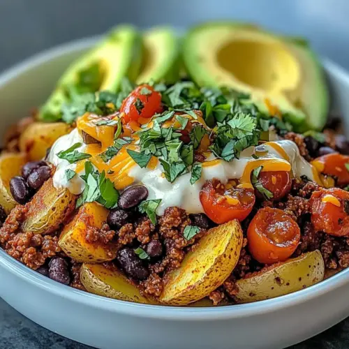 Loaded Potato Taco Bowl