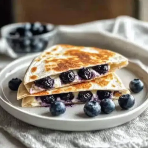 Blueberry Breakfast Quesadilla