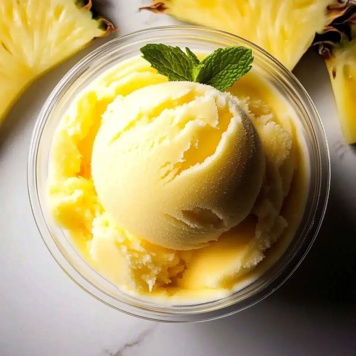 Ninja Creami Pineapple Sorbet