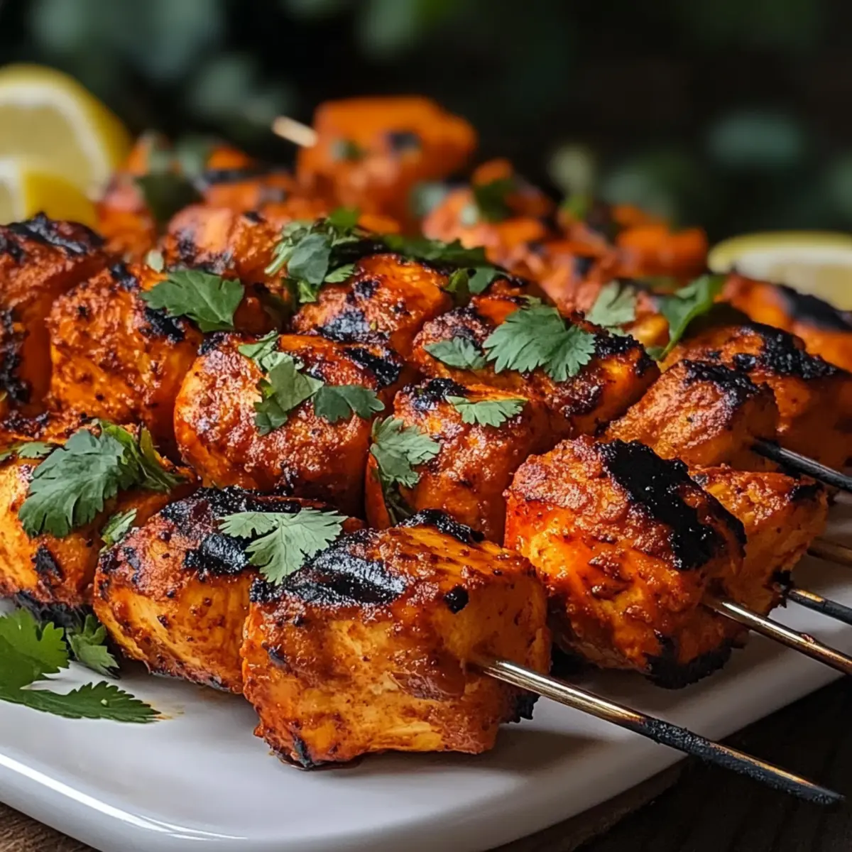 Tandoori Chicken Tikka Skewers