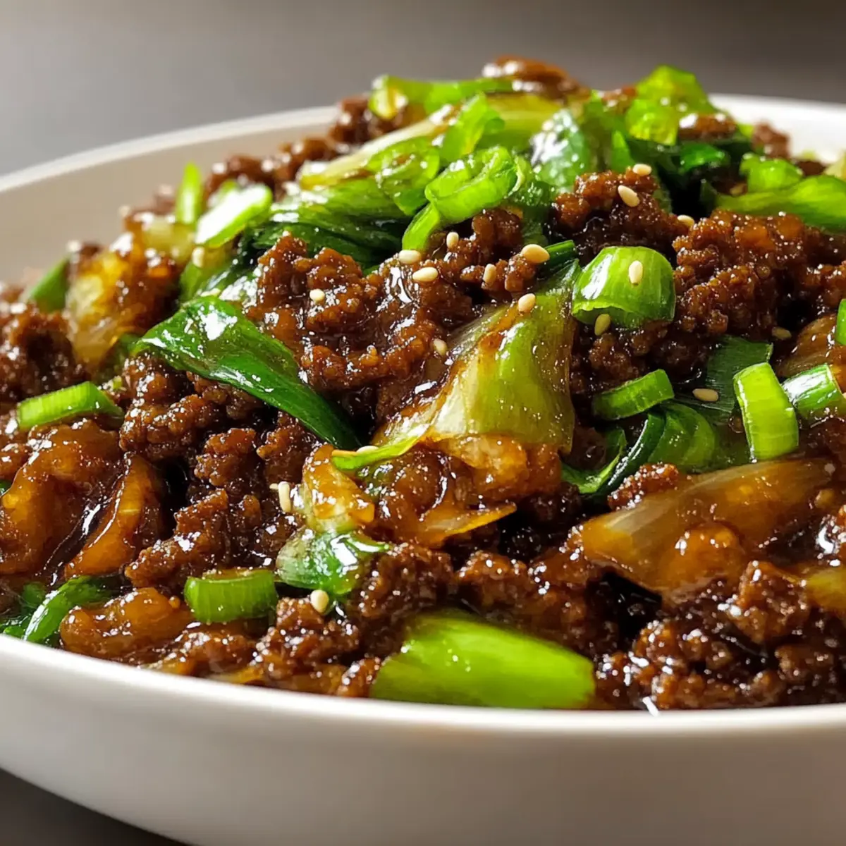 Low-Carb Mongolian Ground Beef
