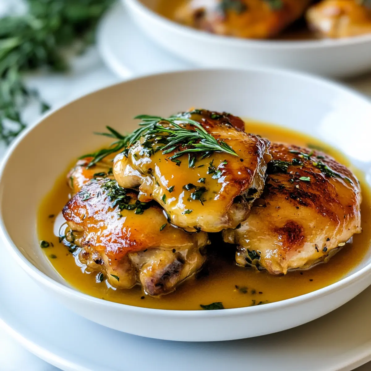 Honey Mustard Chicken Thighs