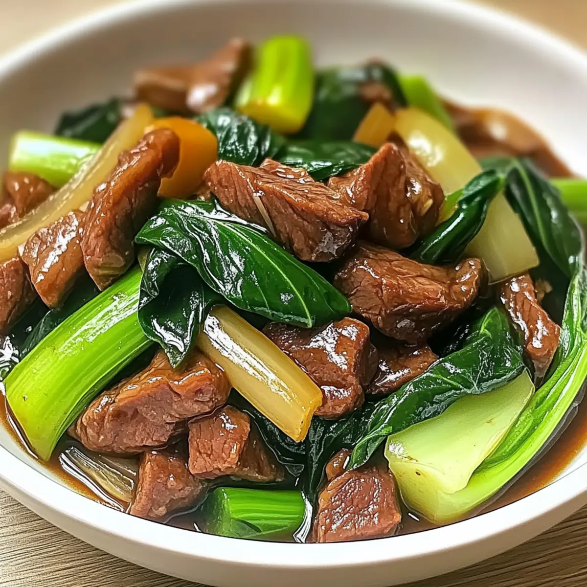 Bok Choy Stir-Fried Beef