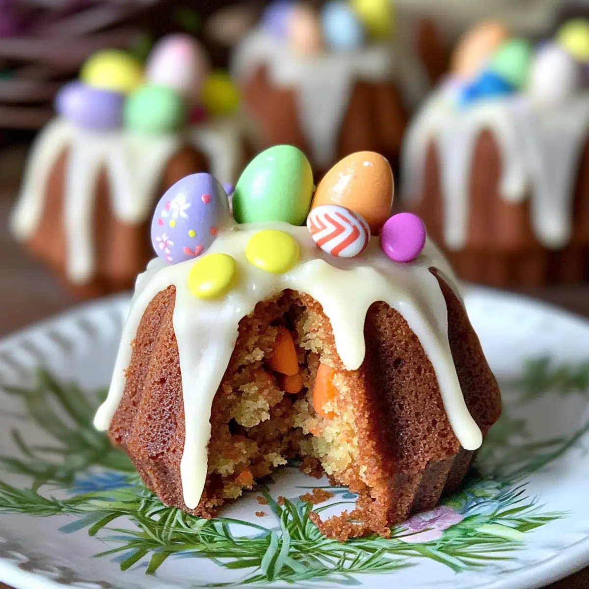Mini Bundt Carrot Cakes