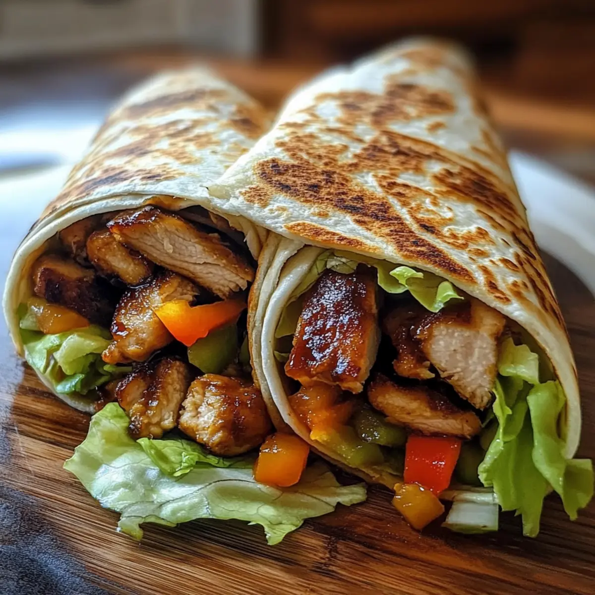 Teriyaki Chicken Wrap Recipe