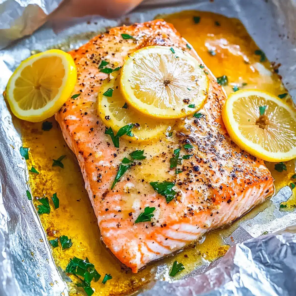 Sheet Pan Lemon Garlic Butter Salmon