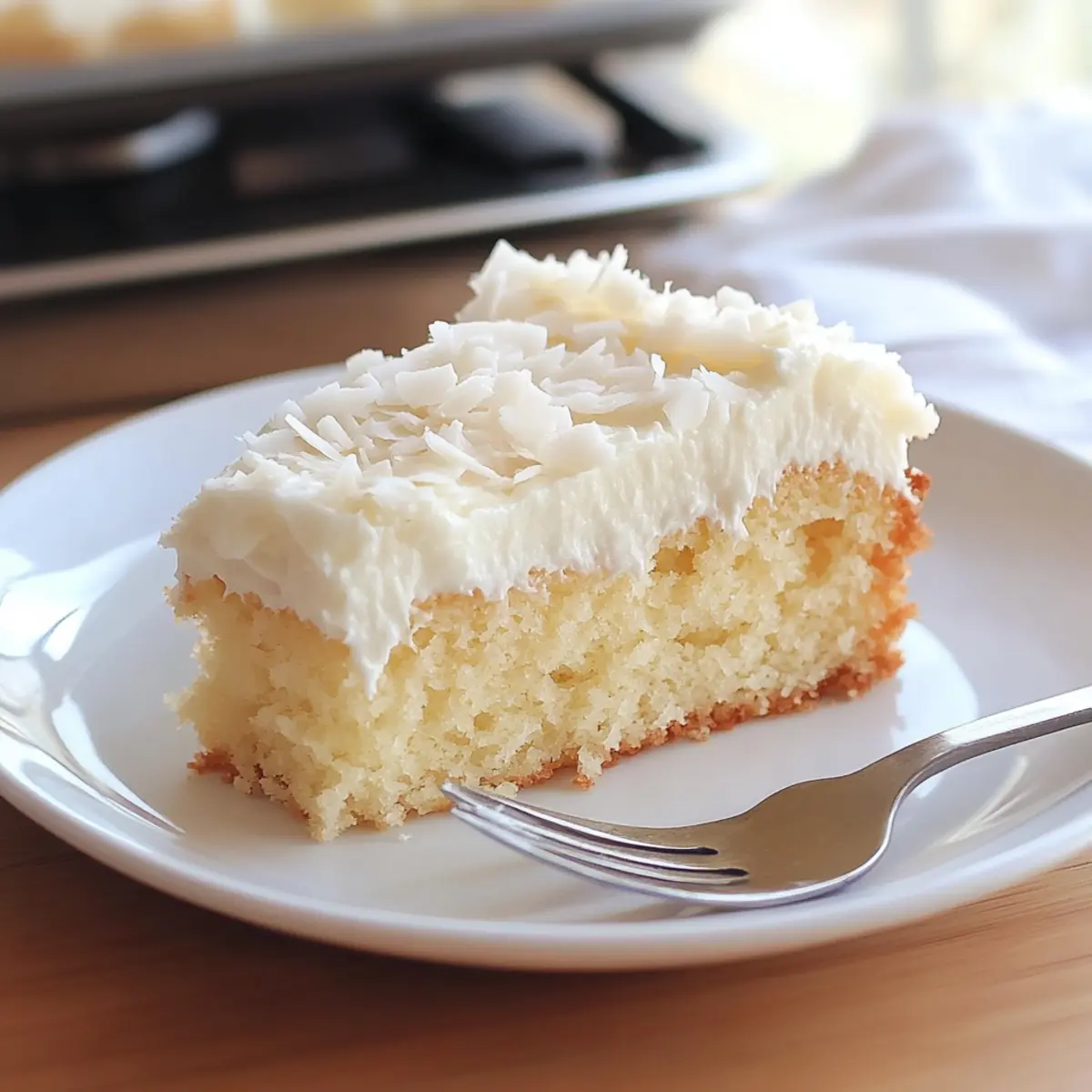 Easter Sour Cream Coconut Cake